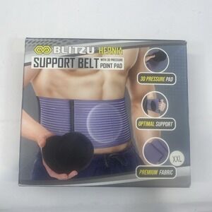 Blitz hernia support belt with 3-D‎ pressure point pad